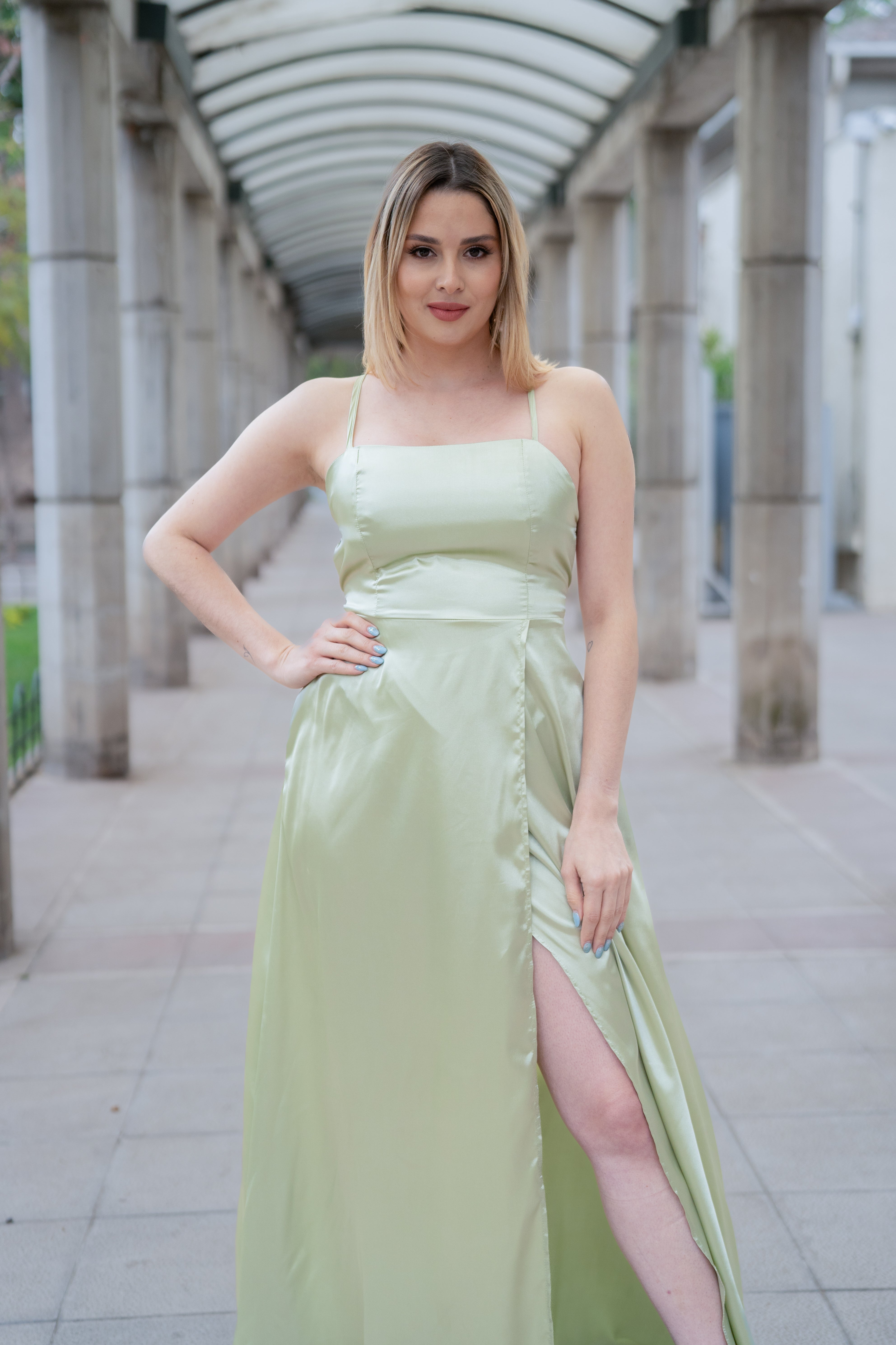 Vestido Herrera verde