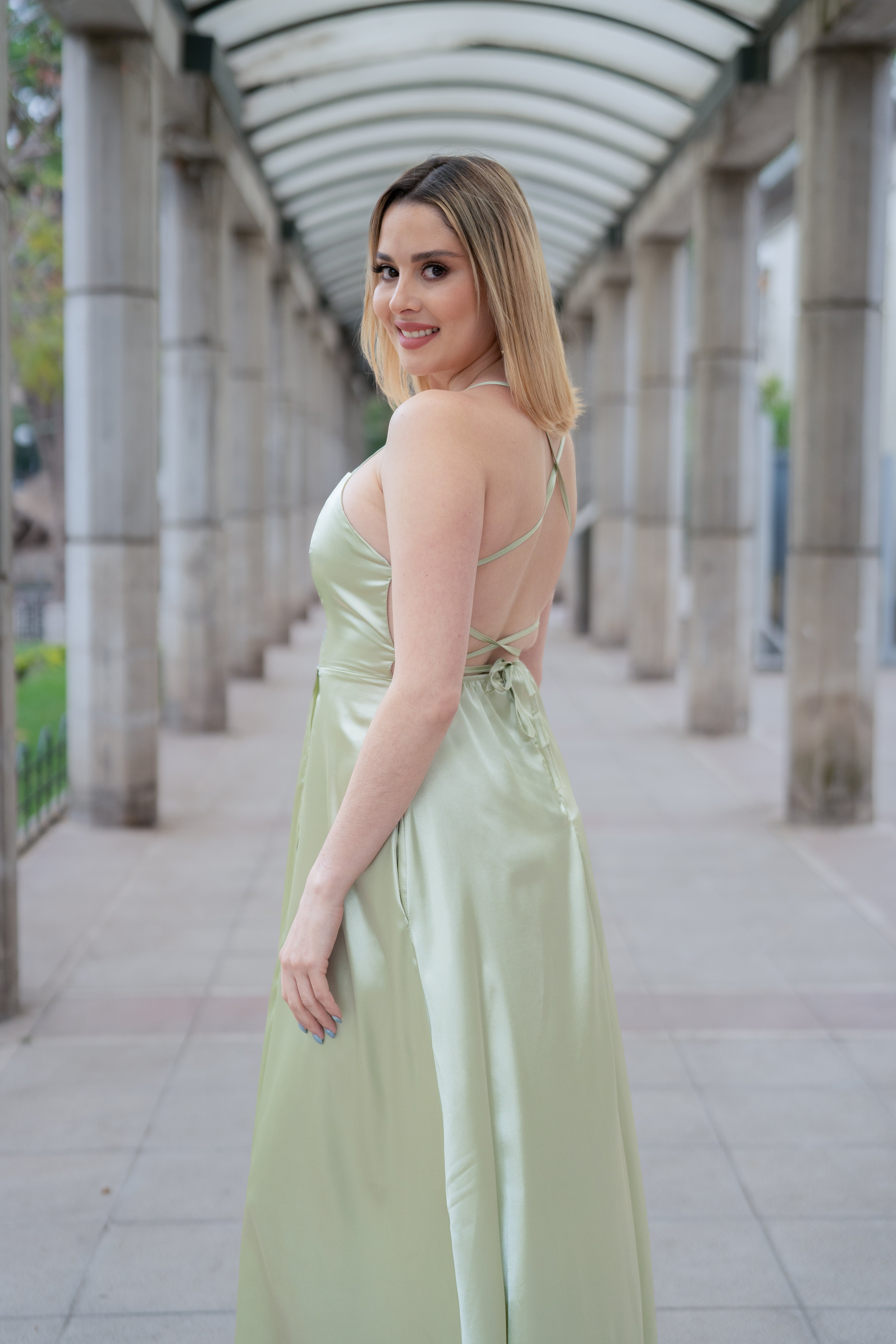 Vestido Herrera verde